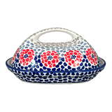 Butter Dish, Fancy, 5" x 7" in "Falling Petals" by Manufaktura | M077U-AS72