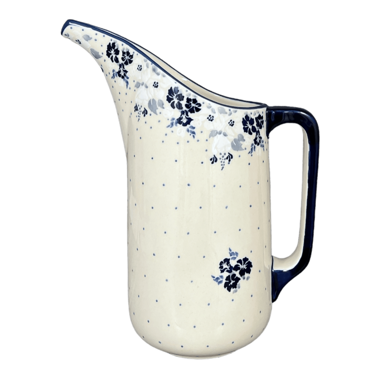 Pitcher, Fancy, 1.5 Liter in "Blue & White Trumpet Vines" by Manufaktura | D084U-JZ43