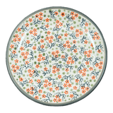 Plate, Round, Dessert, 7.25" in "Peach Blossoms - Solid Rim" by Manufaktura | T131S-AS46A