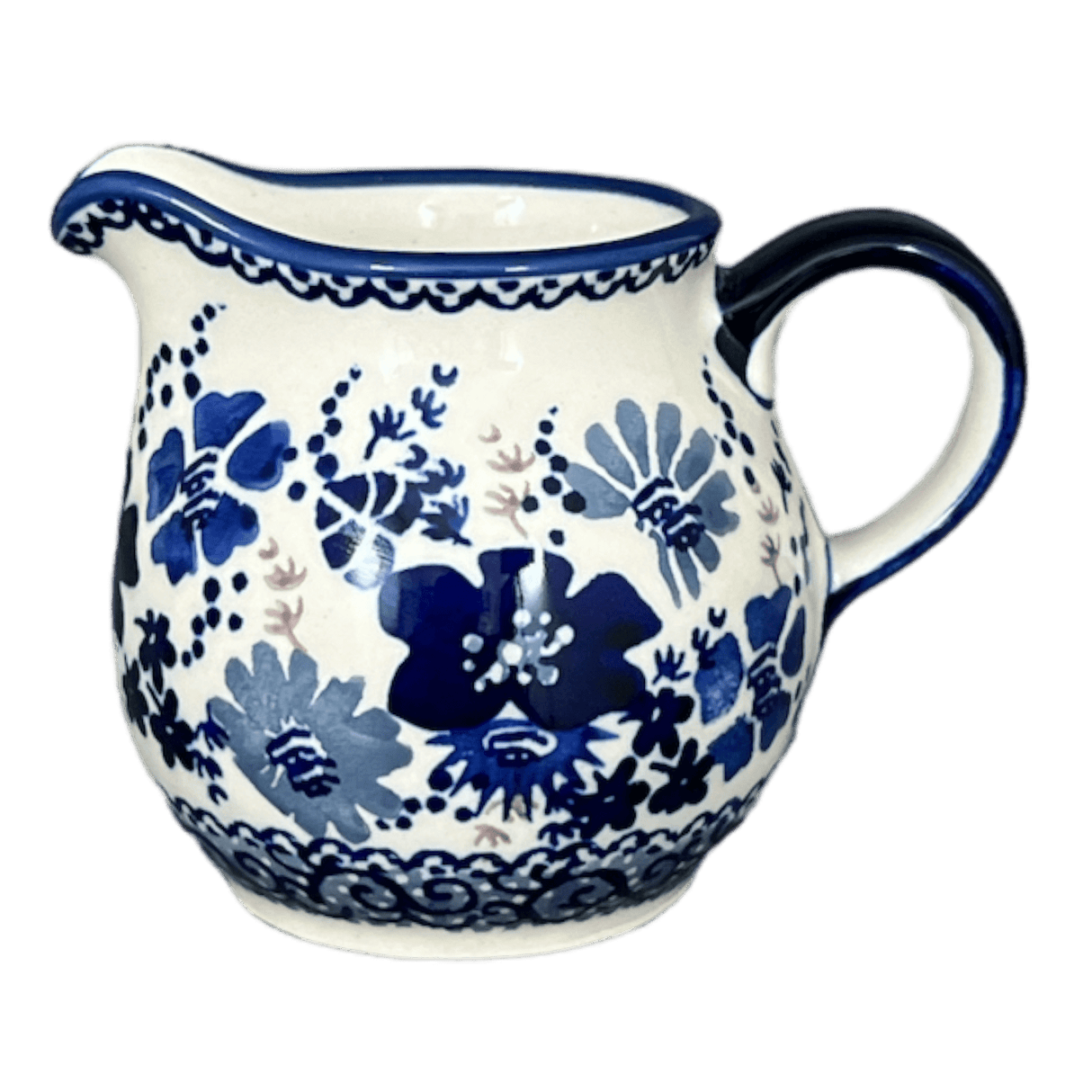 Creamer, The Cream of Creamers-"Basia", 6.5 oz in "Blue Life" by Manufaktura | D019S-EO39