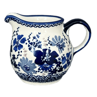 A picture of a Polish Pottery The Cream of Creamers - "Basia" (Blue Life) | D019S-EO39 as shown at PolishPotteryOutlet.com/products/the-cream-of-creamers-basia-blue-life-d019s-eo39