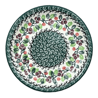 A picture of a Polish Pottery Plate, Round, Salad, 8" in "Sugar Plums" by Ceramika Artystyczna | A337-2838Q as shown at PolishPotteryOutlet.com/products/c-a-8-salad-plate-sugar-plums-a337-2838q