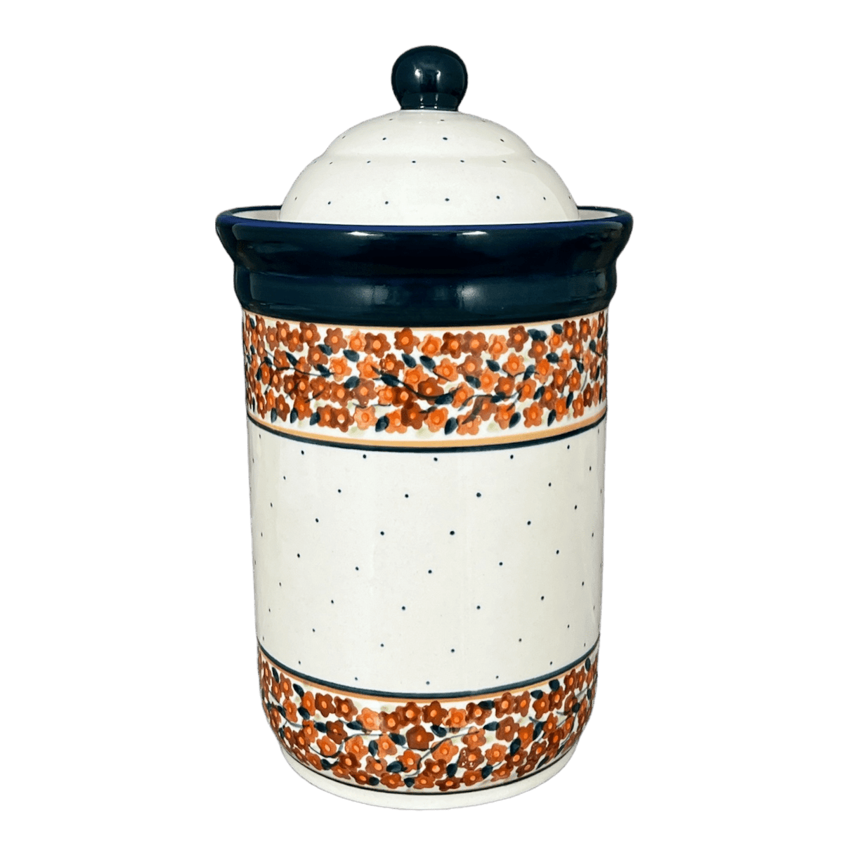 Canister, 2 Liter in "Orange Wreath" by Zaklady | Y1244-DU52