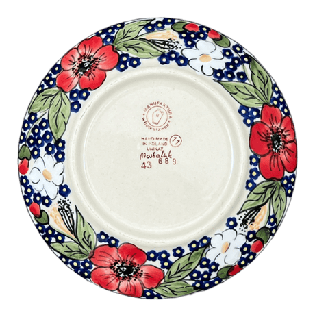 Plate, Round, Dessert, 6.5" in "Poppies & Posies" by Manufaktura | T130S-IM02