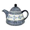 Polish Pottery 0.9 Liter Teapot (Lily of the Valley) | C005T-ASD at PolishPotteryOutlet.com