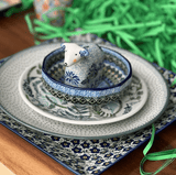 Bowl, Multiangular, 5" in "Peacock Parade" by Manufaktura | M058U-AS60