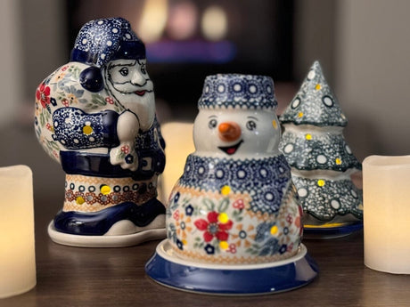 Luminary, Santa, 6.25" in "Snow Drift" by Manufaktura | L030T-PZ