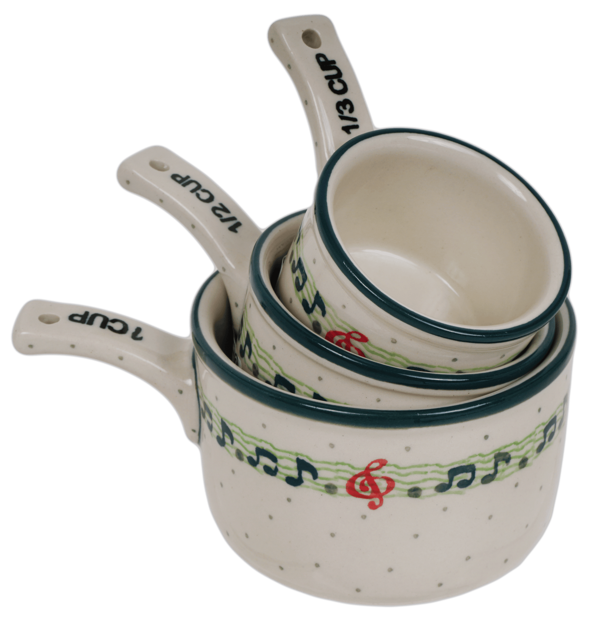 White Ceramic Measuring Cups