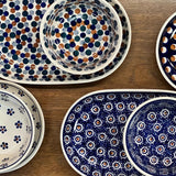 Plate, Roaster, Oval, 7"x11" in "Fall Confetti" by Manufaktura | P099U-BM01