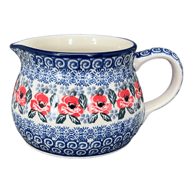 Polish Pottery CA 30 oz. Pitcher (Rosie's Garden) | A008-1490X Additional Image at PolishPotteryOutlet.com
