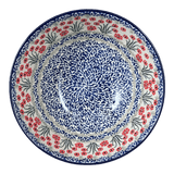 Bowl, Round, 11" in "Red Aster" by Ceramika Artystyczna | A055-1435X