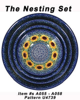 Bowl, Round, Kitchen, 6.75" in "Sunflowers" by Ceramika Artystyczna | A058-U4739