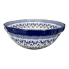 Polish Pottery CA 9" Kitchen Bowl (Blue Ribbon) | A056-1026X at PolishPotteryOutlet.com