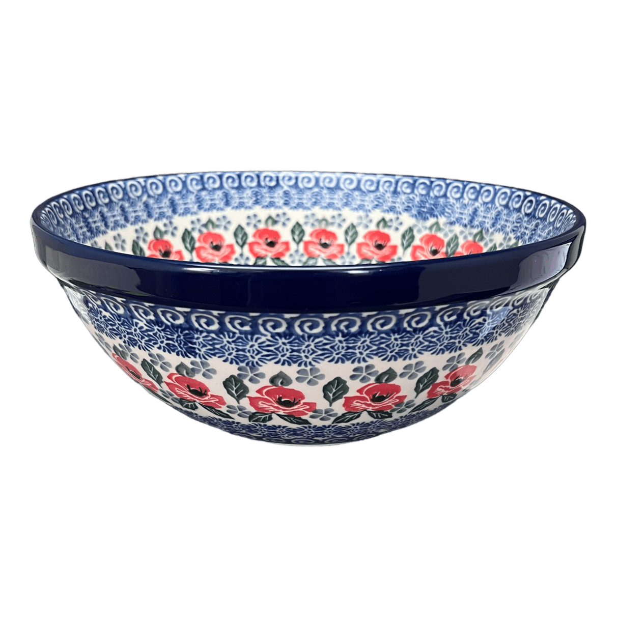 Bowl, Round, Kitchen, 9" in "Rosie's Garden" by Ceramika Artystyczna | A056-1490X