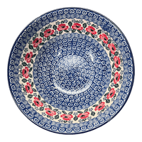 A picture of a Polish Pottery C.A. 9" Kitchen Bowl (Rosie's Garden) | A056-1490X as shown at PolishPotteryOutlet.com/products/9-bowl-rosies-garden-a056-1490x