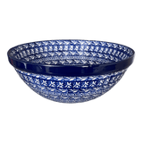 Bowl, Round, Kitchen, 9" in "Wavy Blues" by Ceramika Artystyczna | A056-905X