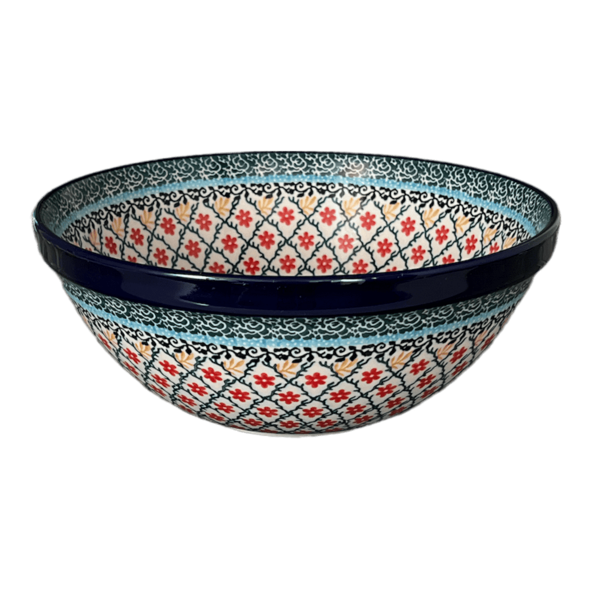 Bowl, Round, Kitchen, 9" in "Garden Trellis" by Ceramika Artystyczna | A056-U2123