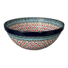 Polish Pottery C.A. 9" Kitchen Bowl (Garden Trellis) | A056-U2123 at PolishPotteryOutlet.com