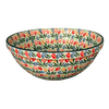 Polish Pottery C.A. 9" Kitchen Bowl (Tulip Burst) | A056-U4226 at PolishPotteryOutlet.com