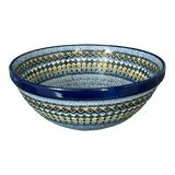 Bowl, Round, Kitchen, 9" in "Aztec Blues" by Ceramika Artystyczna | A056-U4428