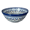 Polish Pottery C.A. 7.75" Kitchen Bowl (Blue Ribbon) | A057-1026X at PolishPotteryOutlet.com