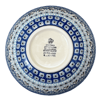 A picture of a Polish Pottery C.A. 7.75" Kitchen Bowl (Blue Ribbon) | A057-1026X as shown at PolishPotteryOutlet.com/products/7-75-kitchen-bowl-blue-ribbon-a057-1026x