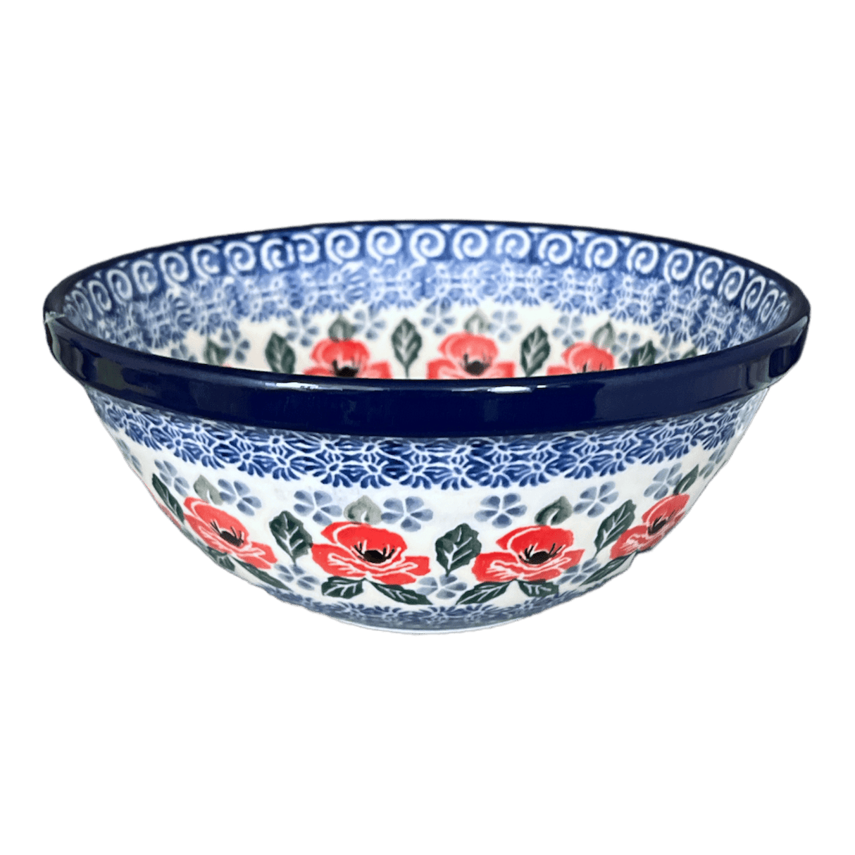 Bowl, Round, Kitchen, 6.75" in "Rosie's Garden" by Ceramika Artystyczna | A058-1490X
