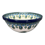 Bowl, Round, Kitchen, 6.75" in "Peacock Plume" by Ceramika Artystyczna | A058-2218X