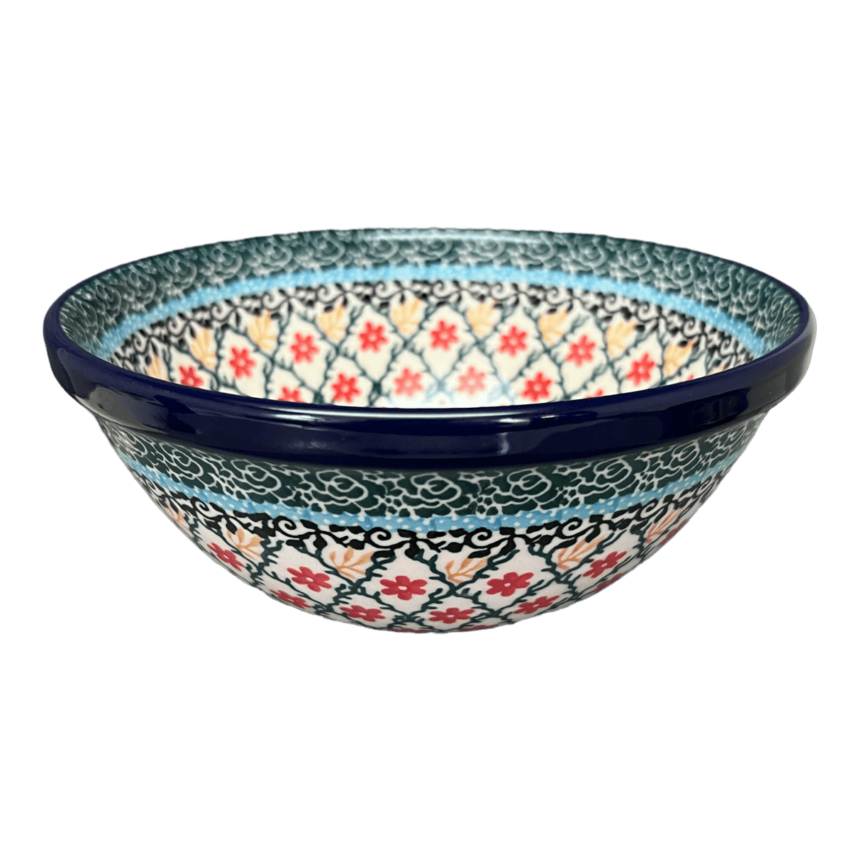 Bowl, Round, Kitchen, 6.75" in "Garden Trellis" by Ceramika Artystyczna | A058-U2123