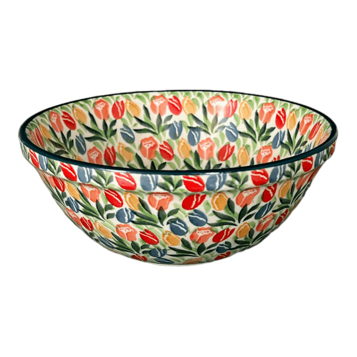 Bowl, Round, Kitchen, 6.75" in "Tulip Burst" by Ceramika Artystyczna | A058-U4226