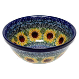 Bowl, Round, Kitchen, 6.75" in "Sunflowers" by Ceramika Artystyczna | A058-U4739