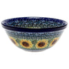 Polish Pottery C.A. 6.75" Kitchen Bowl (Sunflowers) | A058-U4739 at PolishPotteryOutlet.com