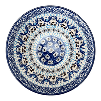A picture of a Polish Pottery CA 5.5" Kitchen Bowl (Blue Ribbon) | A059-1026X as shown at PolishPotteryOutlet.com/products/5-5-bowl-blue-ribbon-a059-1026x