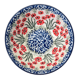 Bowl, Round, Kitchen, 5.5" in "Red Aster" by Ceramika Artystyczna | A059-1435X