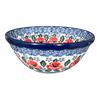 Polish Pottery CA 5.5" Kitchen Bowl (Rosie's Garden) | A059-1490X at PolishPotteryOutlet.com