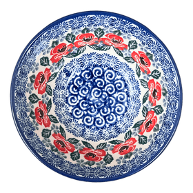 Polish Pottery C.A. 5.5" Kitchen Bowl (Rosie's Garden) | A059-1490X Additional Image at PolishPotteryOutlet.com