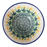 A picture of a Polish Pottery CA 5.5" Kitchen Bowl (Daffodils in Bloom) | A059-2122X as shown at PolishPotteryOutlet.com/products/5-5-bowl-daffodils-in-bloom-a059-2122x