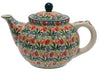 Polish Pottery CA 40 oz. Teapot (Tulip Burst) | A060-U4226 at PolishPotteryOutlet.com