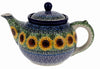 Polish Pottery C.A. 40 oz. Teapot (Sunflowers) | A060-U4739 at PolishPotteryOutlet.com