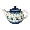 Polish Pottery CA 40 oz. Teapot (Frog Prince) | A060-U9969 at PolishPotteryOutlet.com