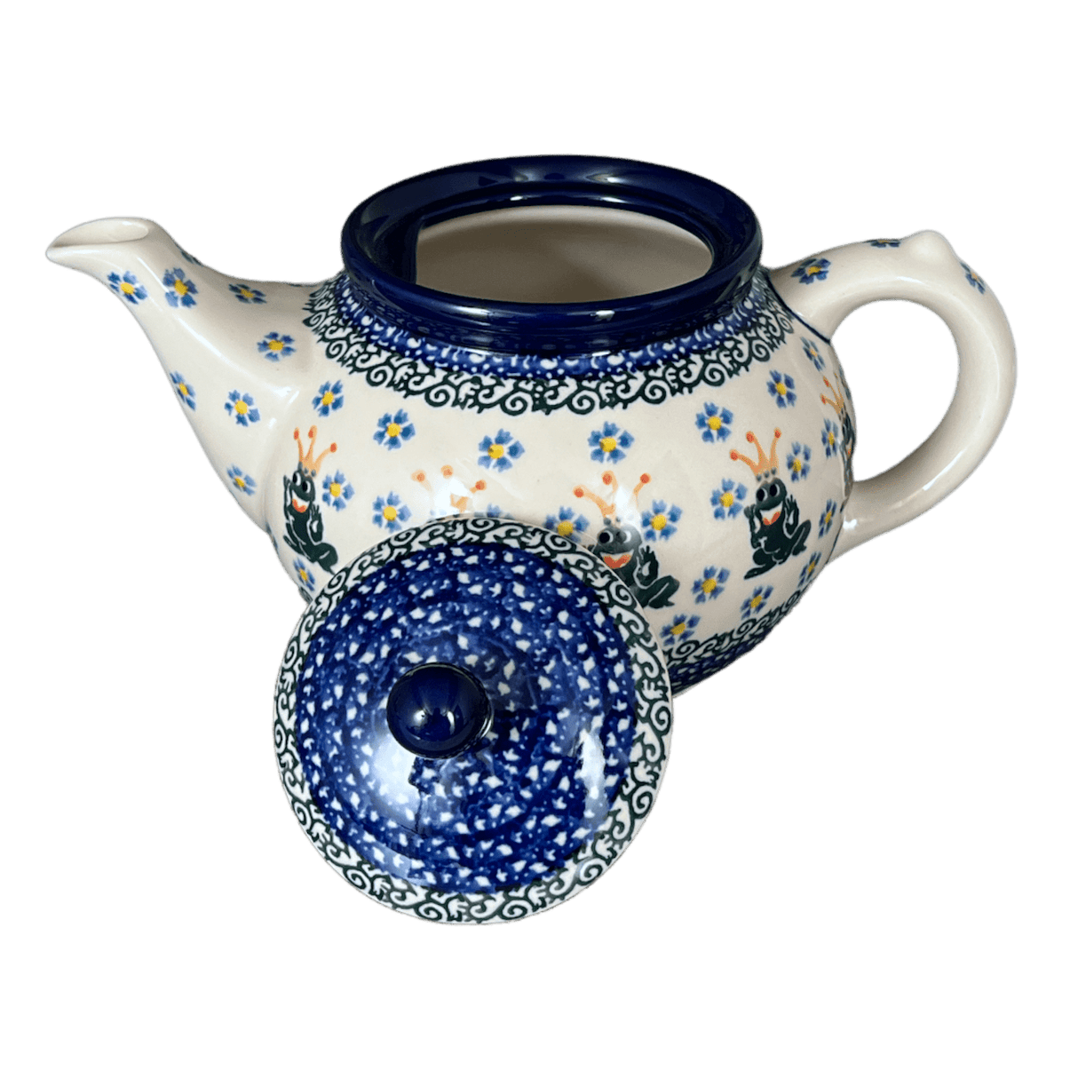 Teapot, 1.2 Liter in "Frog Prince" by Ceramika Artystyczna | A060-U9969