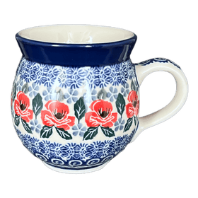 Polish Pottery C.A. 12 oz. Belly Mug (Rosie's Garden) | A070-1490X Additional Image at PolishPotteryOutlet.com