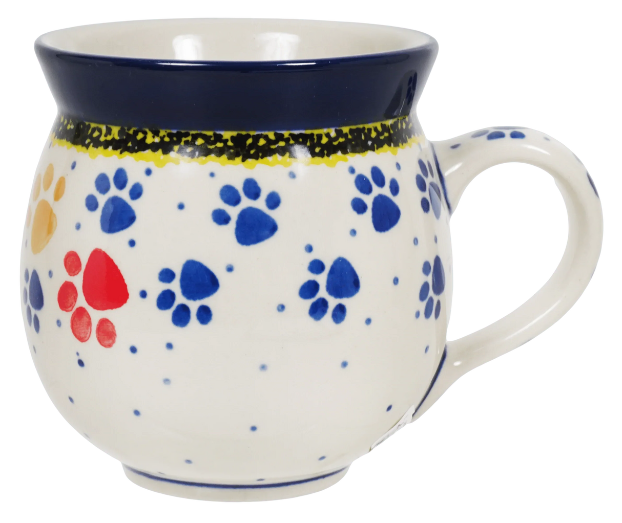 Mug, Belly, 12 oz Medium in "Paw Parade" by Ceramika Artystyczna | A070-1769X