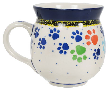 Mug, Belly, 12 oz Medium in "Paw Parade" by Ceramika Artystyczna | A070-1769X