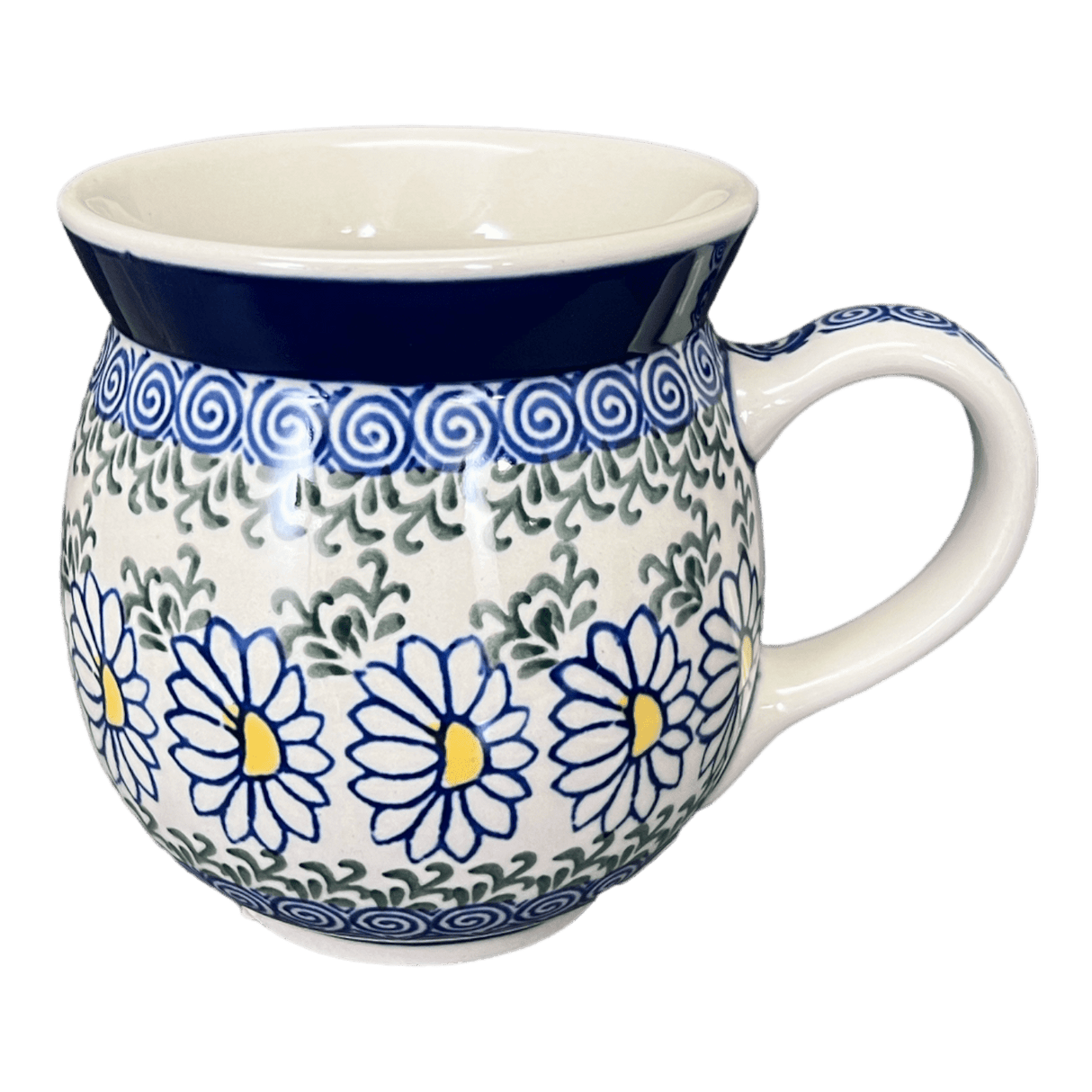 Mug, Belly Mug, 16 oz in "Just Another Daisy" by Ceramika Artystyczna | A073-1236X