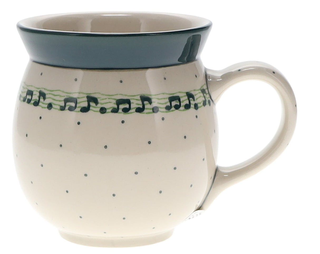 Mug, Belly Mug, 16 oz Large in "Melody" by Ceramika Artystyczna | A073-1714Q