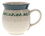 Mug, Belly Mug, 16 oz Large in "Melody" by Ceramika Artystyczna | A073-1714Q
