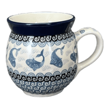 Mug, Belly Mug, 16 oz Large in "Periwinkle Pond" by Ceramika Artystyczna | A073-2385X