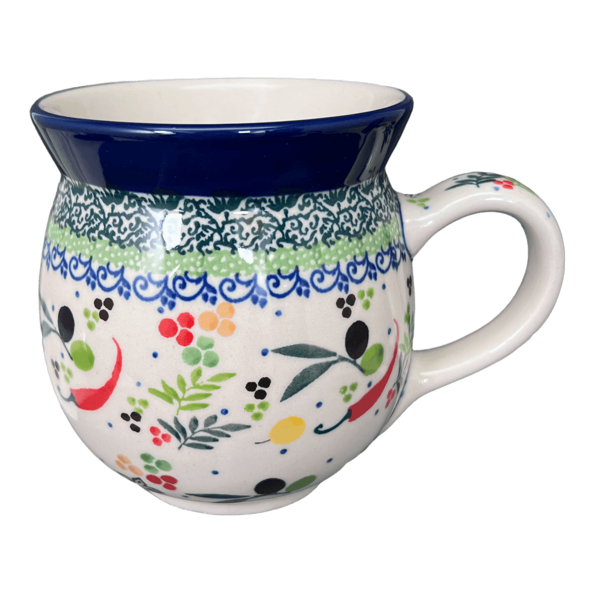 Mug, Belly Mug, 16 oz Large in "Spice of Life" by Ceramika Artystyczna | A073-U4843