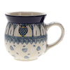 Polish Pottery C.A. 16 oz. Belly Mug (Lone Owl) | A073-U4872 at PolishPotteryOutlet.com